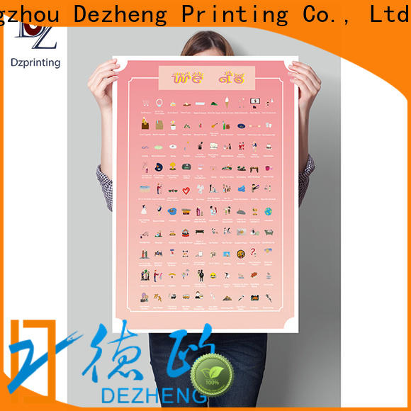 Dezheng portable 100 things to do scratch off bucket list poster Suppliers For business