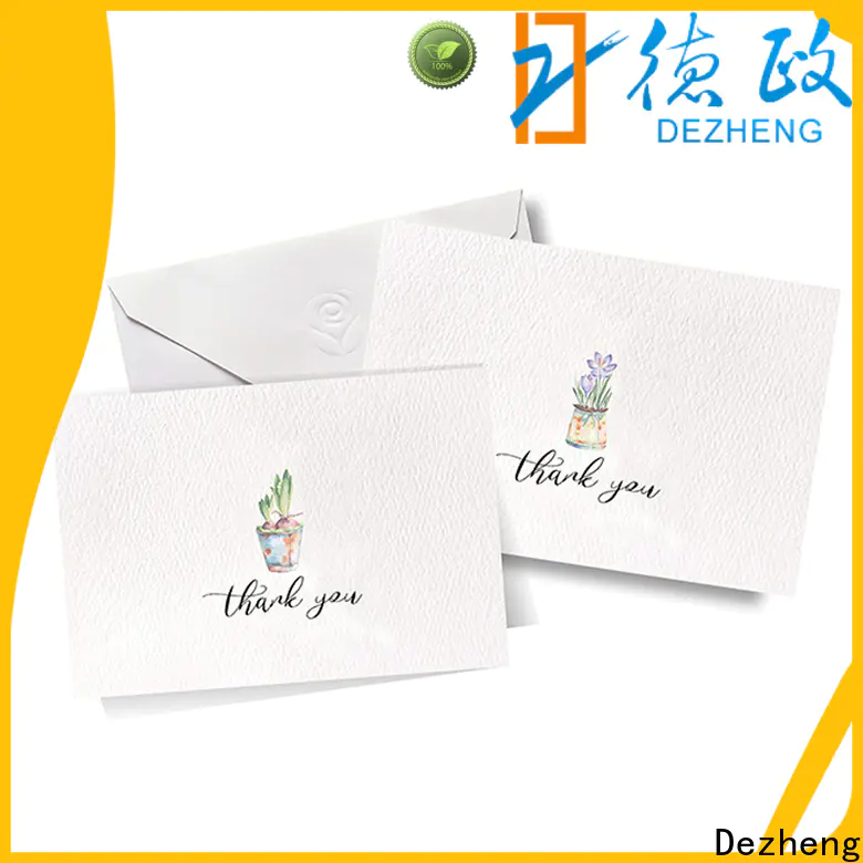 portable greeting card with envelope thank for festival