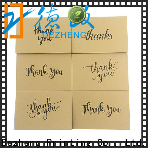 Dezheng portable thank you card for friend factory for friendship