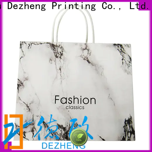 Dezheng white paper bags with handles Suppliers for festival