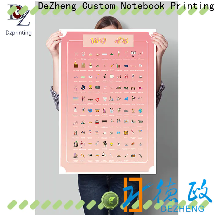 Dezheng 100 things scratch off poster customization For meeting