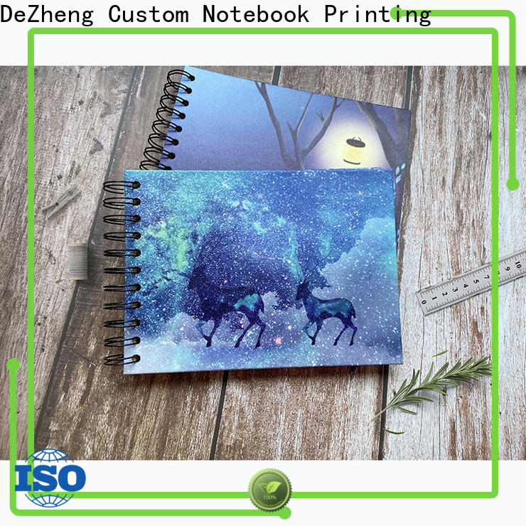 Dezheng linen self stick albums for photographers Supply for gift
