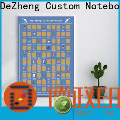 Dezheng bucket list scratch poster customization