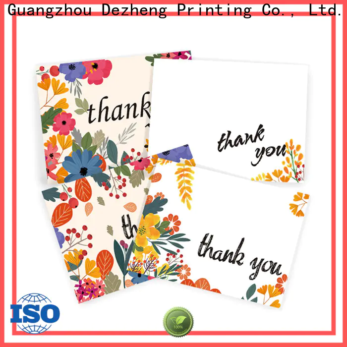 Dezheng envelope professional thank you cards for gift