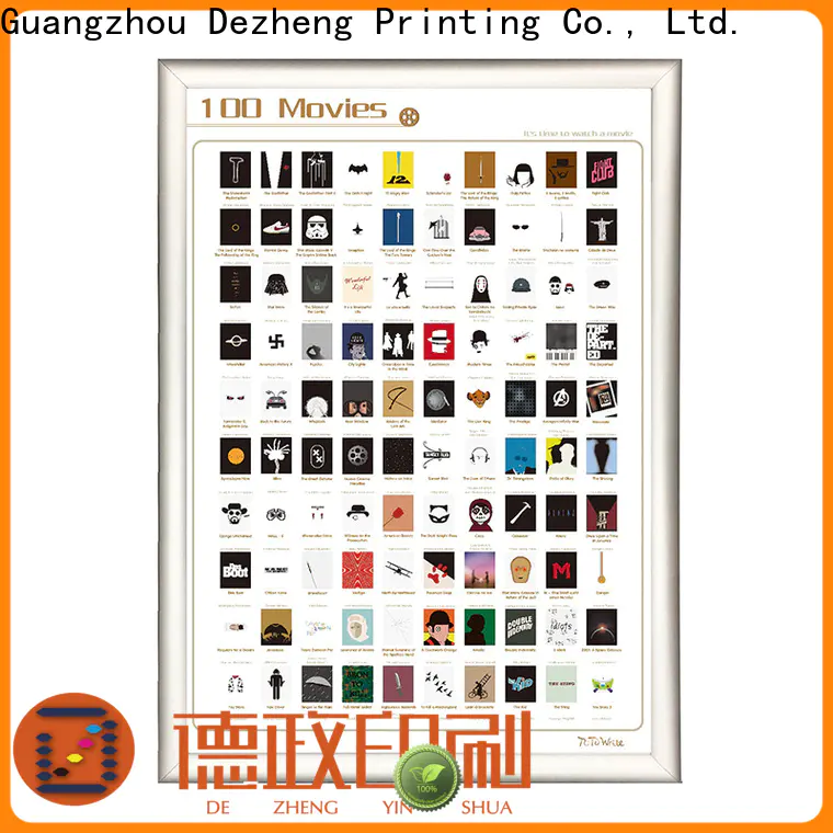 Dezheng Custom scratch off movies Suppliers for movie collect