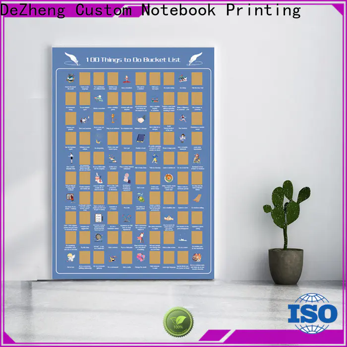 Dezheng bucket list scratch poster factory