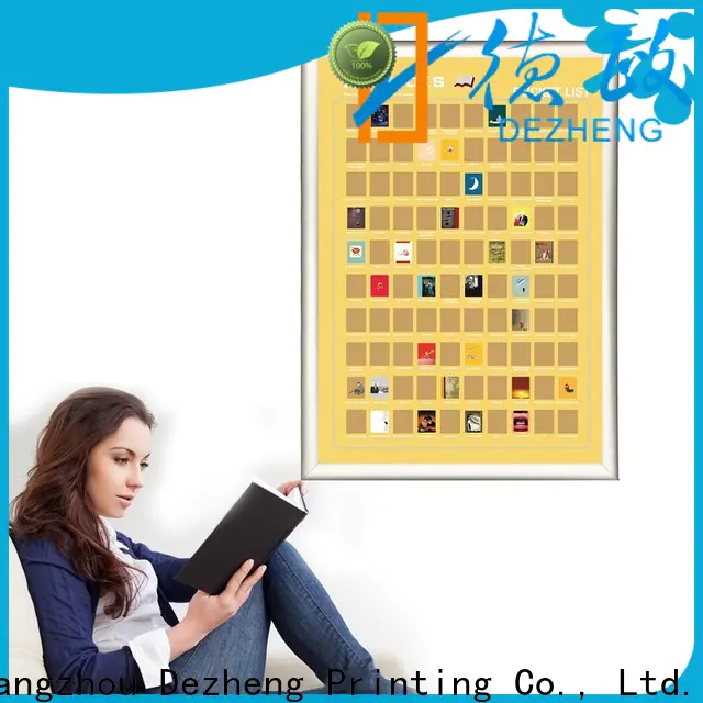 Dezheng poster scratch off book list For