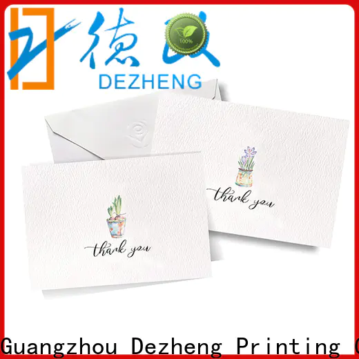 Dezheng gold greeting card price customization for festival