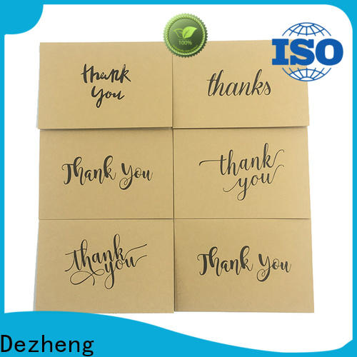 Dezheng paper thankful cards company for friendship