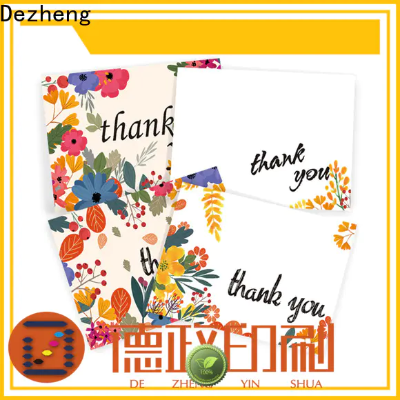 Dezheng pack thank you card with envelope Supply for gift