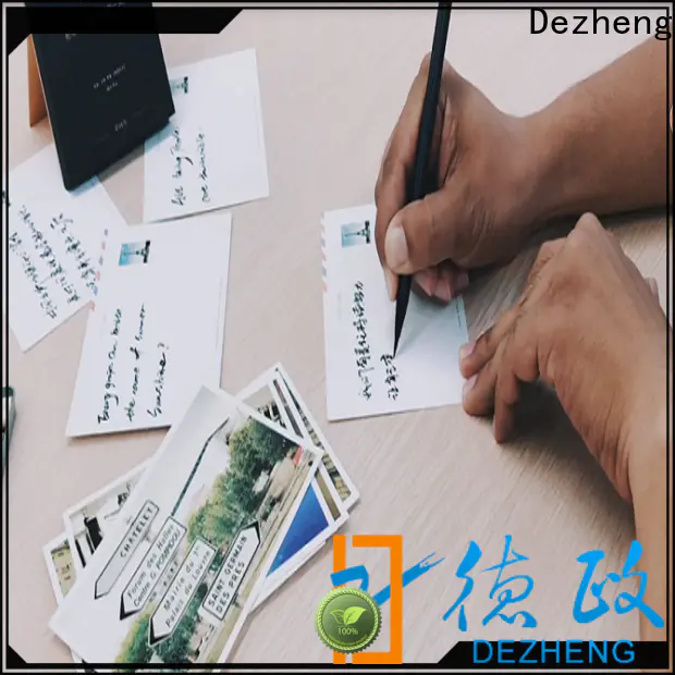 Dezheng white greeting card style for festival