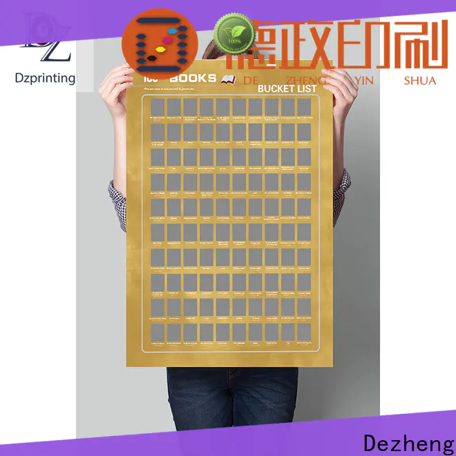 Dezheng bucket scratch poster factory For