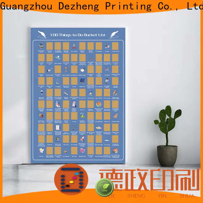 Dezheng scratch off poster Suppliers