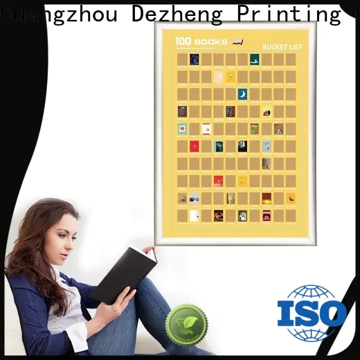 Dezheng latest book scratch poster for business For