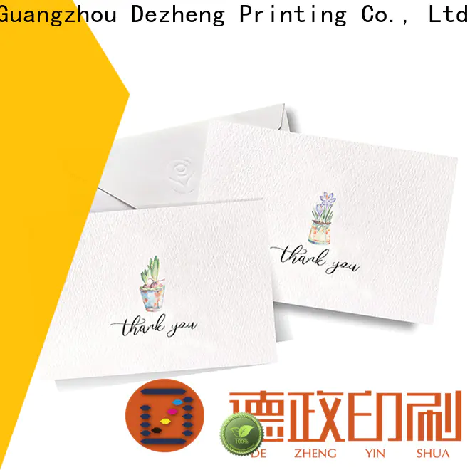 Dezheng portable custom holiday greeting cards factory for friendship
