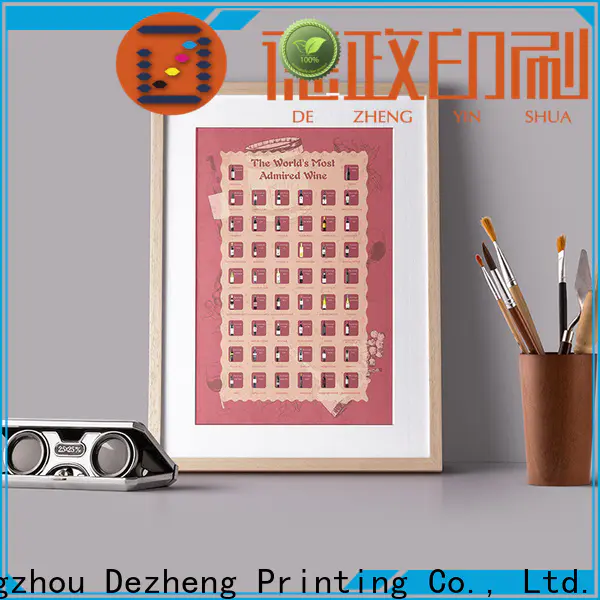 Dezheng scratch off poster for business