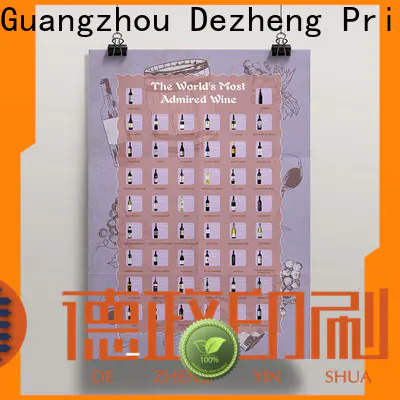 Dezheng factory scratch off poster customization