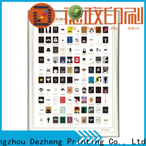 Dezheng high-quality 100 movies scratch off poster for movie collect