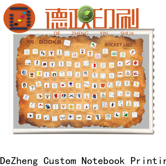 Dezheng sm002 book scratch poster customization For