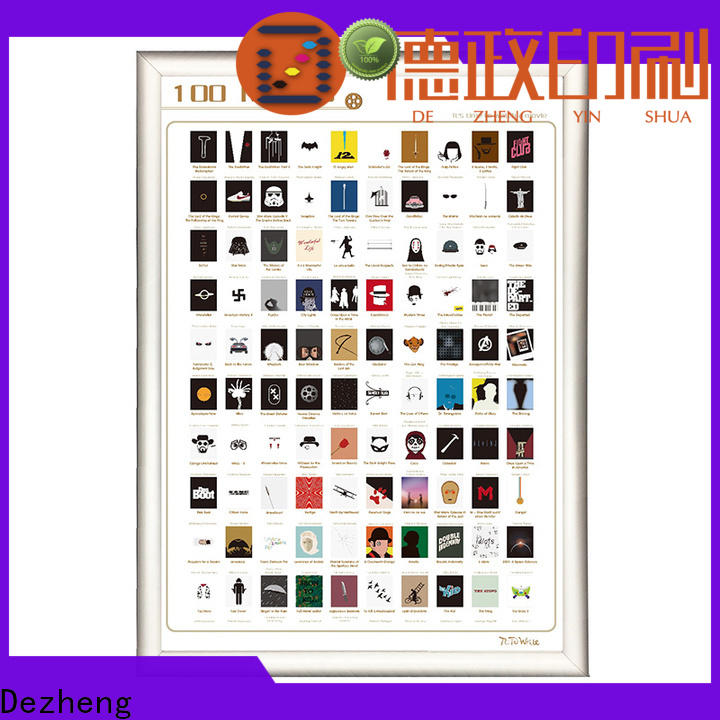 Dezheng Latest scratch movie poster manufacturers for movie collect