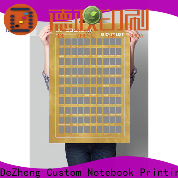 Dezheng New book scratch poster company For