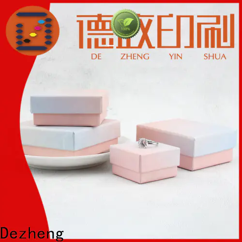 Dezheng company kraft paper jewelry boxes for business