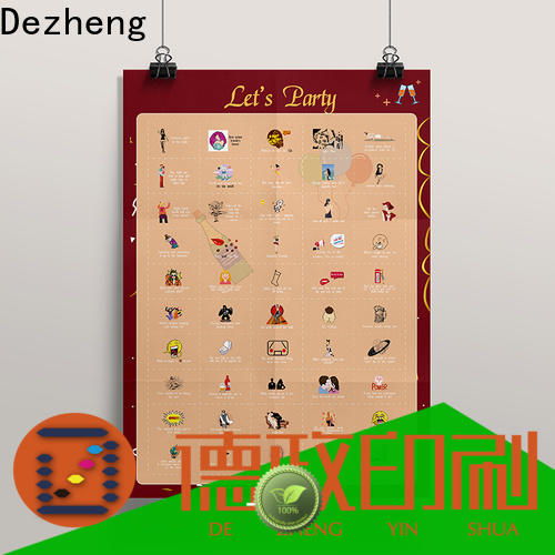 Dezheng bucket list scratch poster company