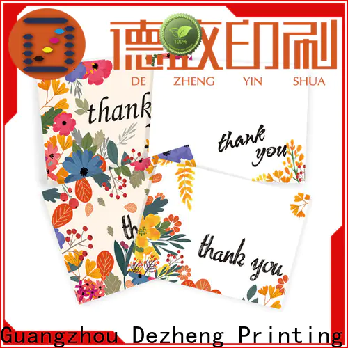 Dezheng durable thank you card for friend manufacturers for friendship