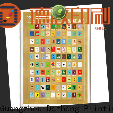 Dezheng high-quality scratch off poster books company For