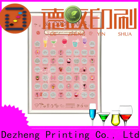 Dezheng Suppliers scratch off poster Supply