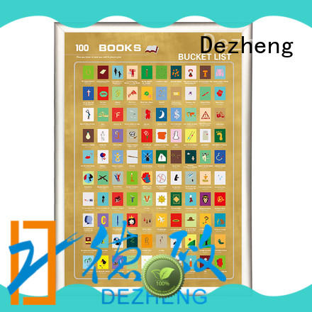 Dezheng Top book scratch poster Suppliers For movies collect