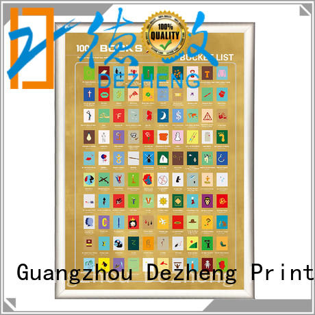 Dezheng sm001 scratch poster for business For