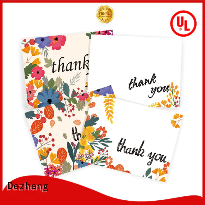 Dezheng paper thank u card Suppliers for gift