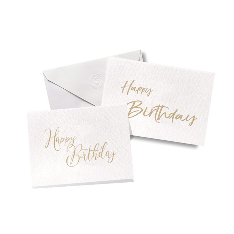 product-Dezheng-White Texture Paper Embossed Gold Foil Happy Birthday Cards With Gift Boxes-img-1