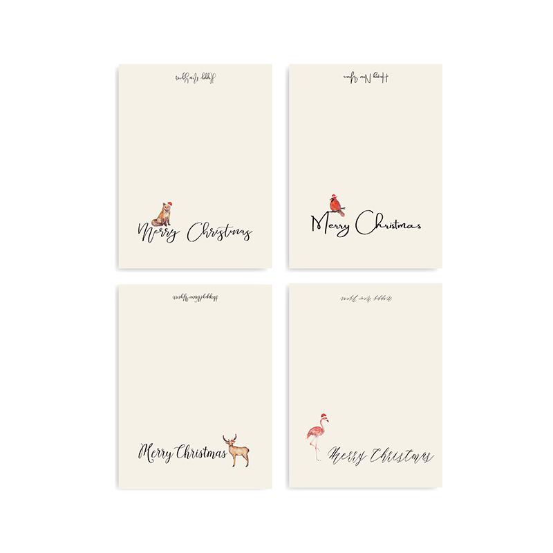 Wholesale merry christmas card pattern-2