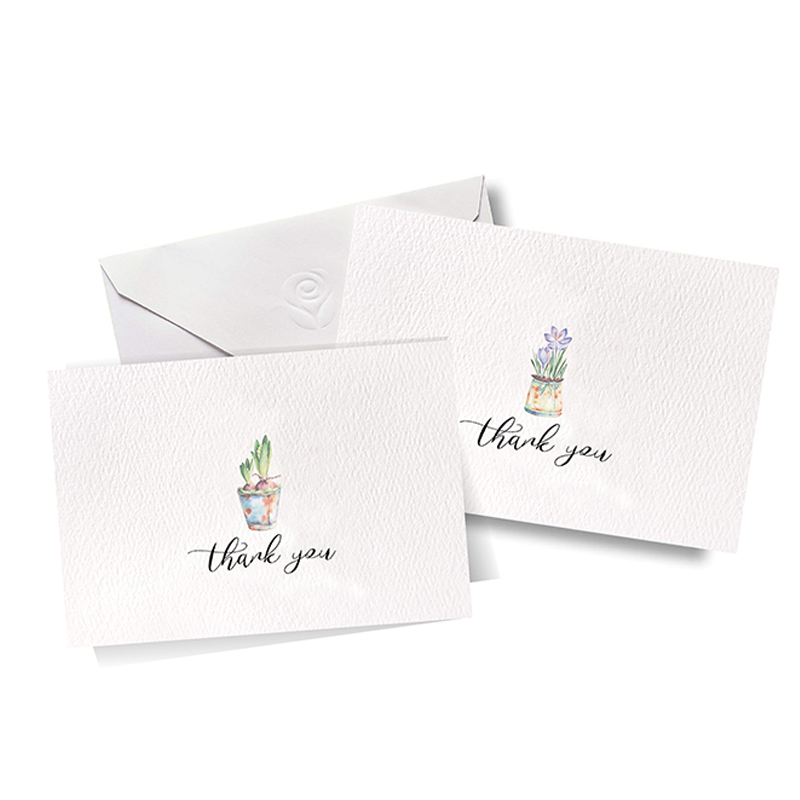 100 Pack Wholesale Blank Thank You Greeting Cards With White Envelopes