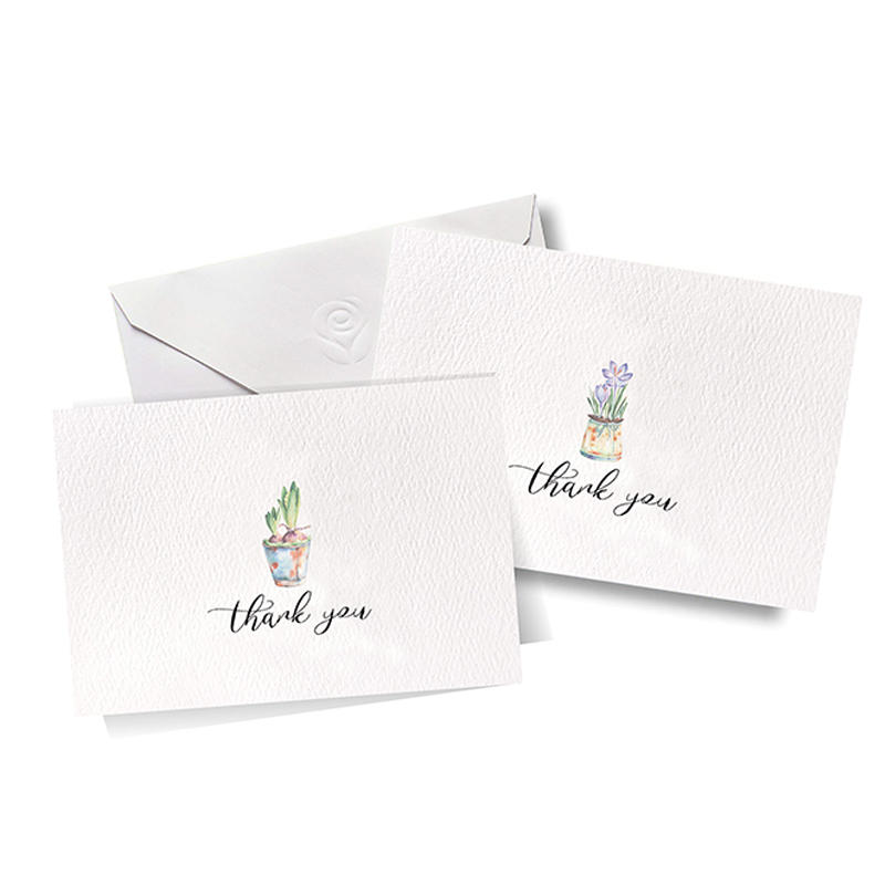 product-100 Pack Wholesale Blank Thank You Greeting Cards With White Envelopes-Dezheng-img-1