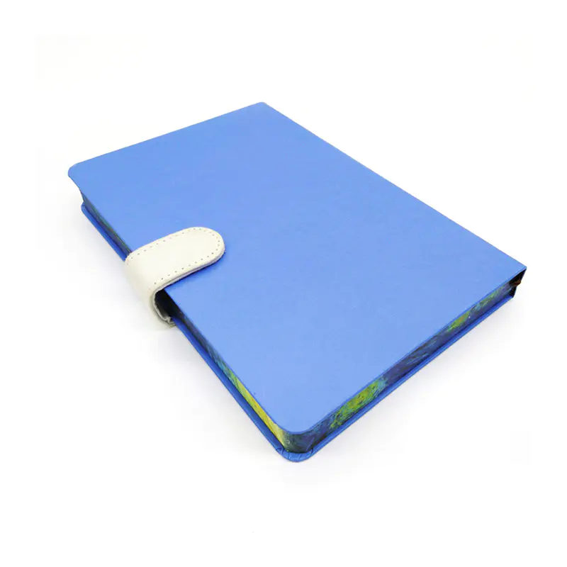 A5 Blue Color Case Bound Paper Hardcover Journal With Custom Pages