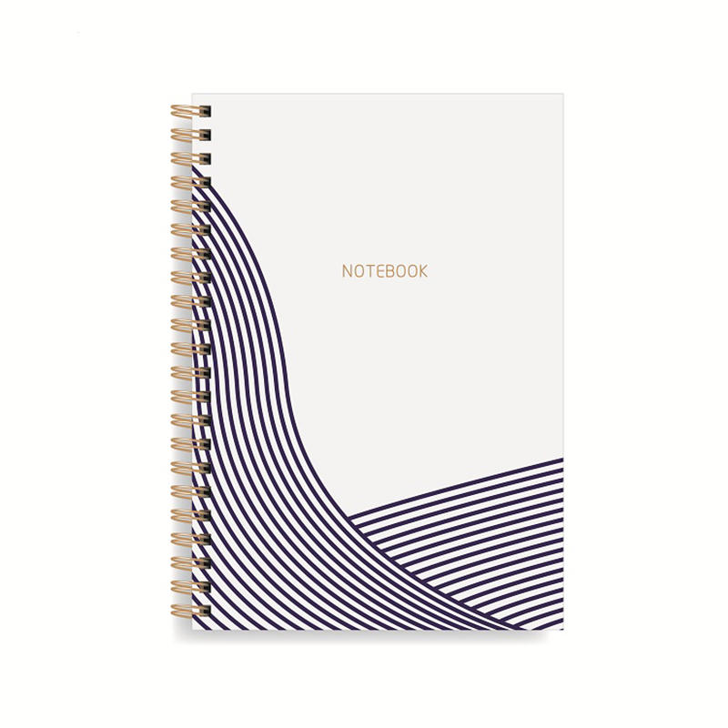 product-Dezheng-Simple Design Printing Gold Spiral notebook Bound A5 Elegant Pink Journal-img-1