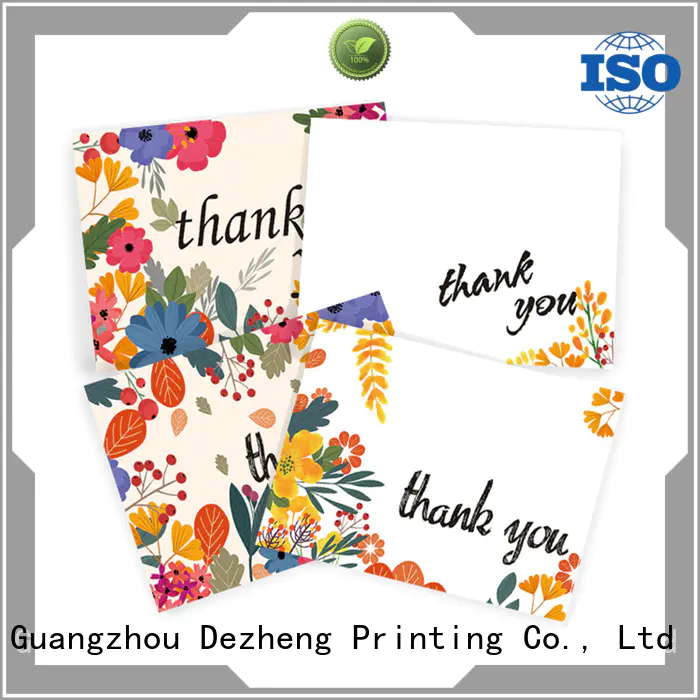 latest custom thank you cards pack OEM for friendship