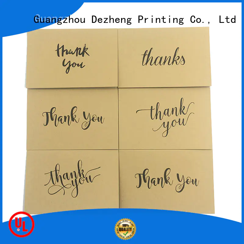 Dezheng latest thank you greeting cards customization for festival