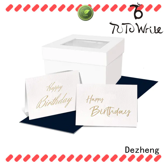 portable custom made birthday cards for wholesale For gift card Dezheng