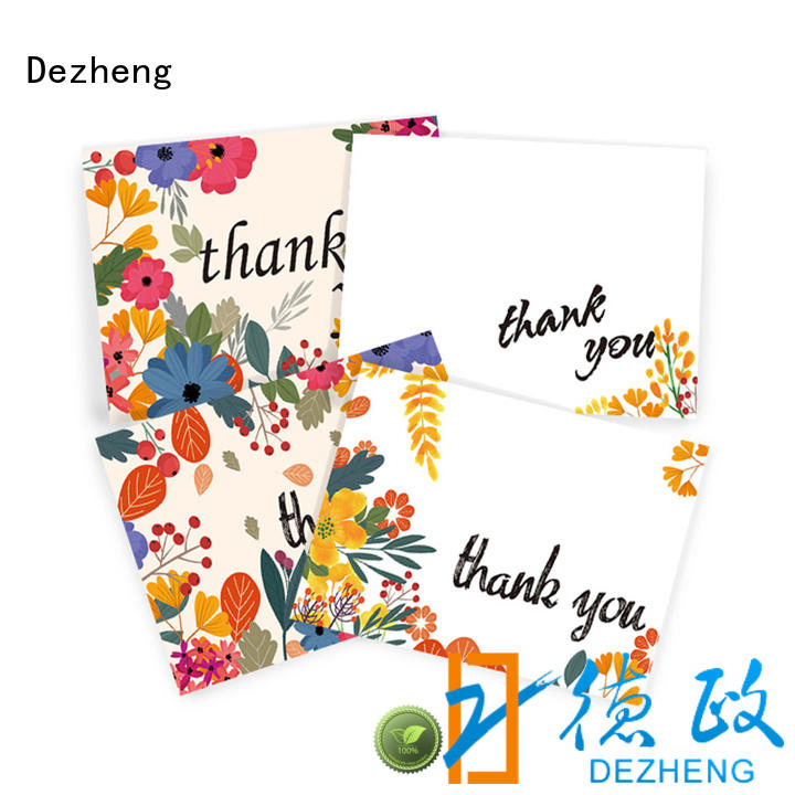 durable quality thank you cards for wholesale for friendship Dezheng