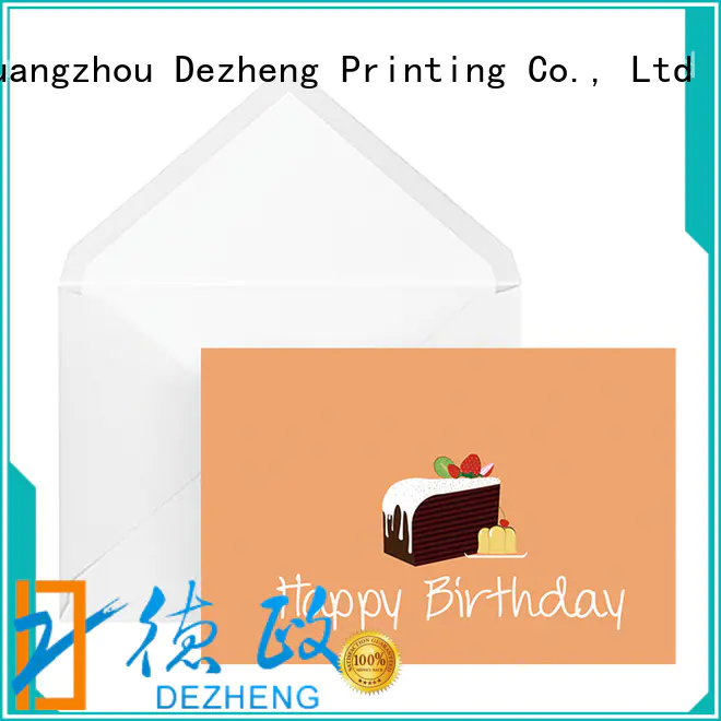 Dezheng at discount birthday cards for friends bulk production For gift card