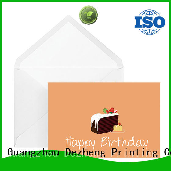 Dezheng latest happy birthday to you card manufacturers For gift card