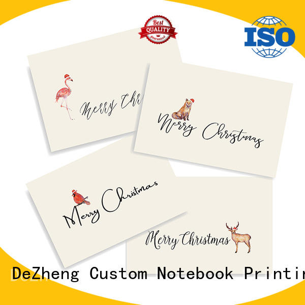Dezheng animal custom printed holiday cards