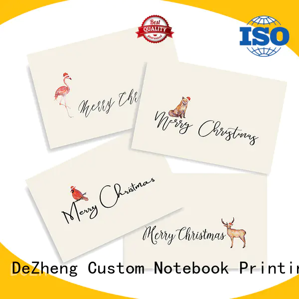 Dezheng animal custom printed holiday cards