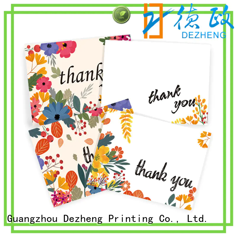 Dezheng recycled personalized congratulations cards supplier for festival