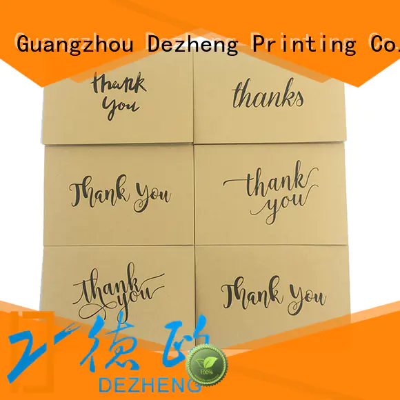 Dezheng pack Personalized thank you cards Supply for friendship
