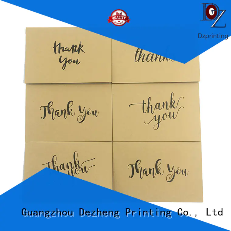 Dezheng pack personalized thank you cards for business for gift